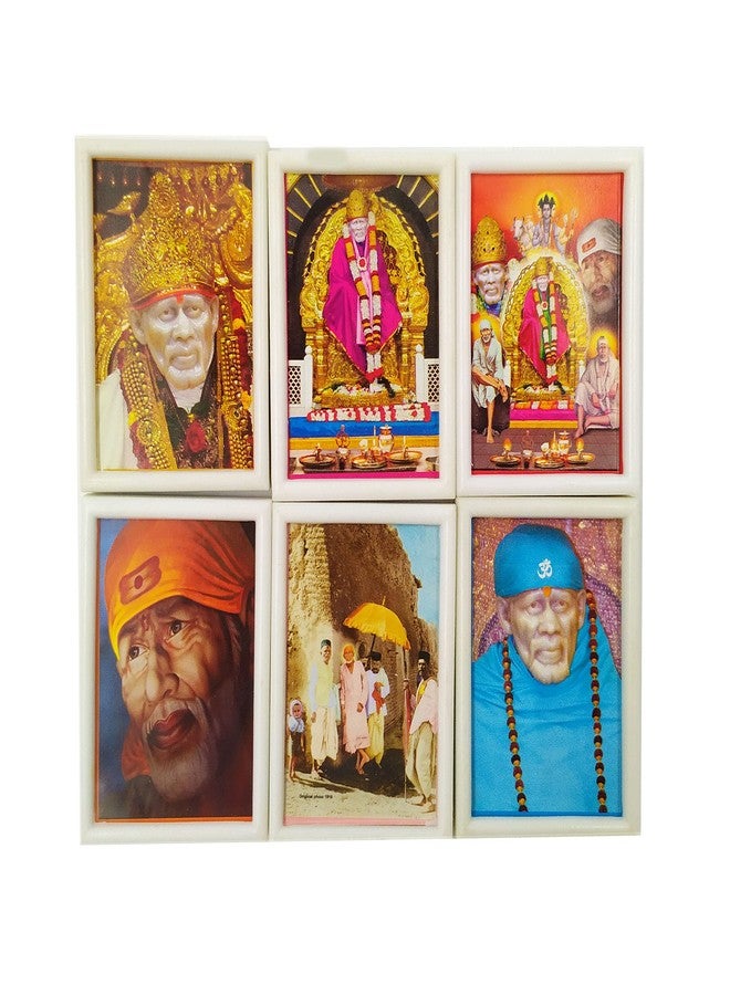 SHINDE EXPORTS shirdi saibaba Fridge Magnets chumbak for Kitchen (Pack of six (Design 1)) - Image 1
